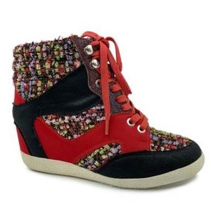High Top Wedge Sneakers